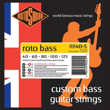 Rotosound RB40-5 zestaw strun do gitary basowej